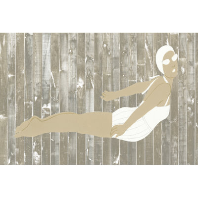 Vintage Diver III 1 Piece Wrapped Canvas Wall Art