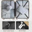 Ensemble de valises rigides 6 pièces avec serrure TSA, ensemble de valise à roulettes 16/20/24/28 pouces avec sac de voyage extensible et trousse de toilette imperméable, poignée réglable (
rose)