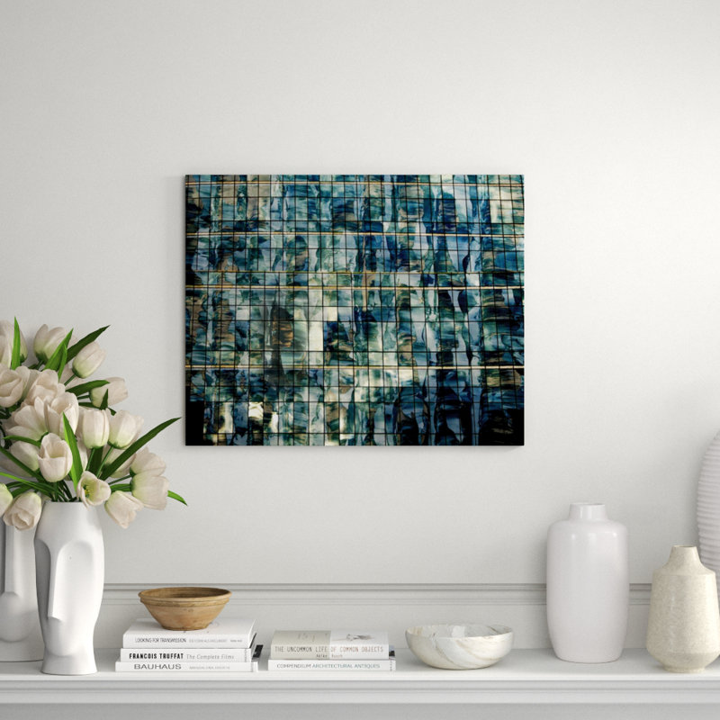 Urban Reflections Print by Austin Beiv, 40" H x 50" W x 1.5" D, Glass Coat