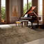 Tapis rectangulaire unique en laine 9 pi x 12 pi Mark Phillips