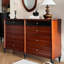 Armoire d'appoint en bois massif noir et noyer-1473550258