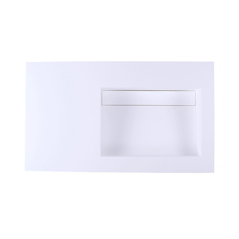 Kubista 36'' L Bathroom Sink, Matte White