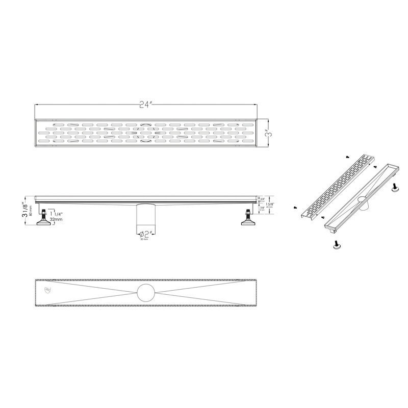 24'' W Linear Grid