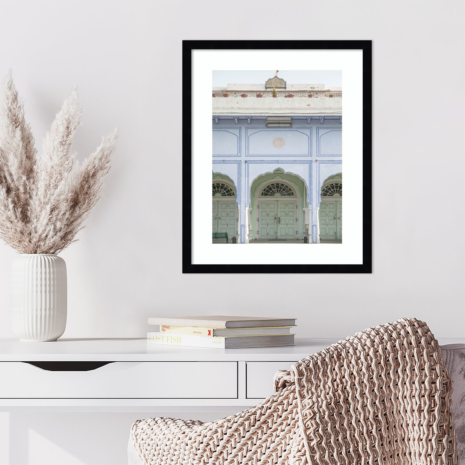 Sunshine Palace Print by Shot by Clint, Black, 21" H x 17" W