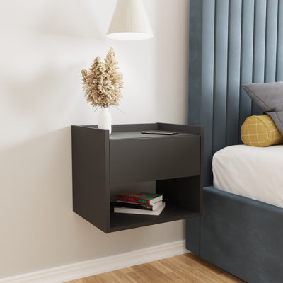 Beare 43cm W Manufactured Wood Bedside Table