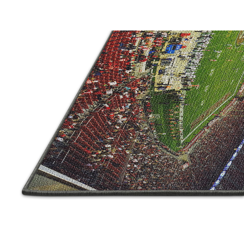 Tapis 1 zone rouge football field, Rectangle 5 pi x 7 pi