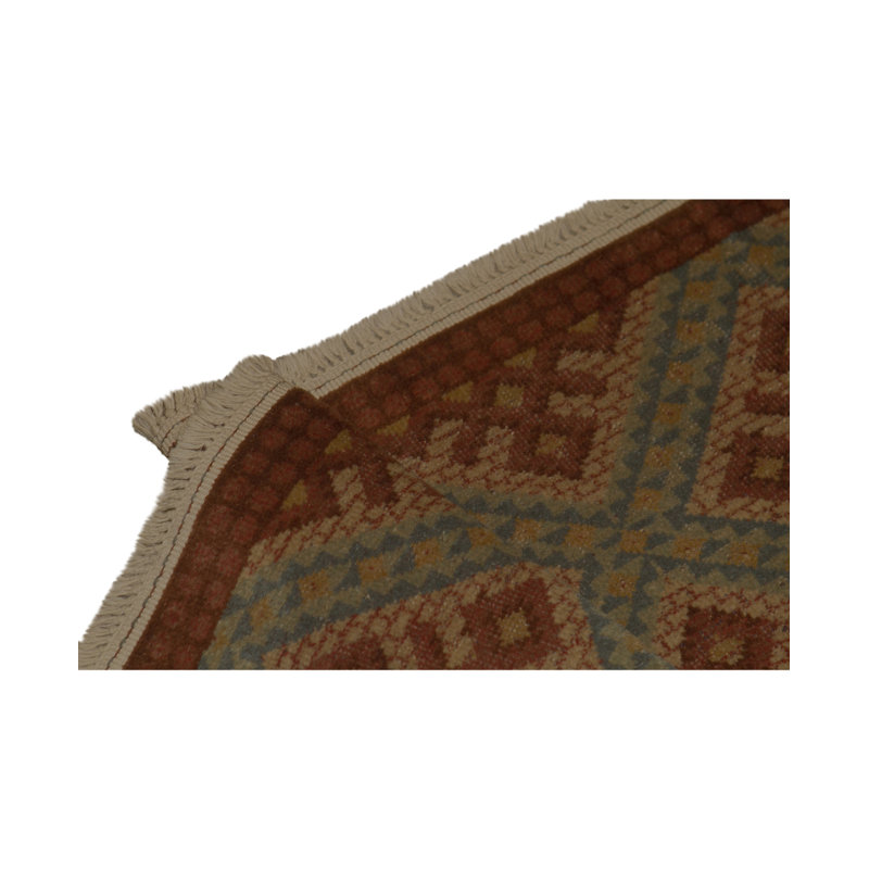 Afghan Hand-Knotted High-Quality Brown/Blue/Beige Area Rug
