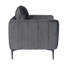 Élégante chaise d'appoint rembourrée avec pieds en métal-118700308