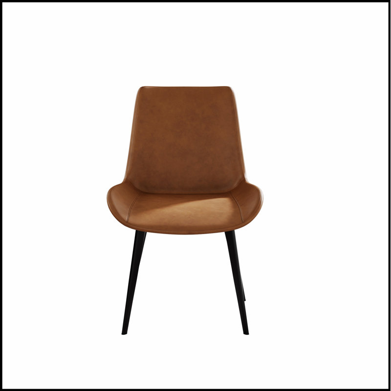 Chaise de salle à manger Modern, Brun, 2