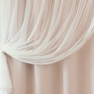 One Allium Way® Dabbs Polyester Blackout Curtain Pair & Reviews | Wayfair