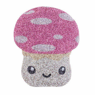 Coussin strass en forme de crapaud