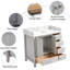Ensemble de meuble-lavabo en bois massif 36 po avec comptoir en quartz et dosseret-1814570468-1814570470