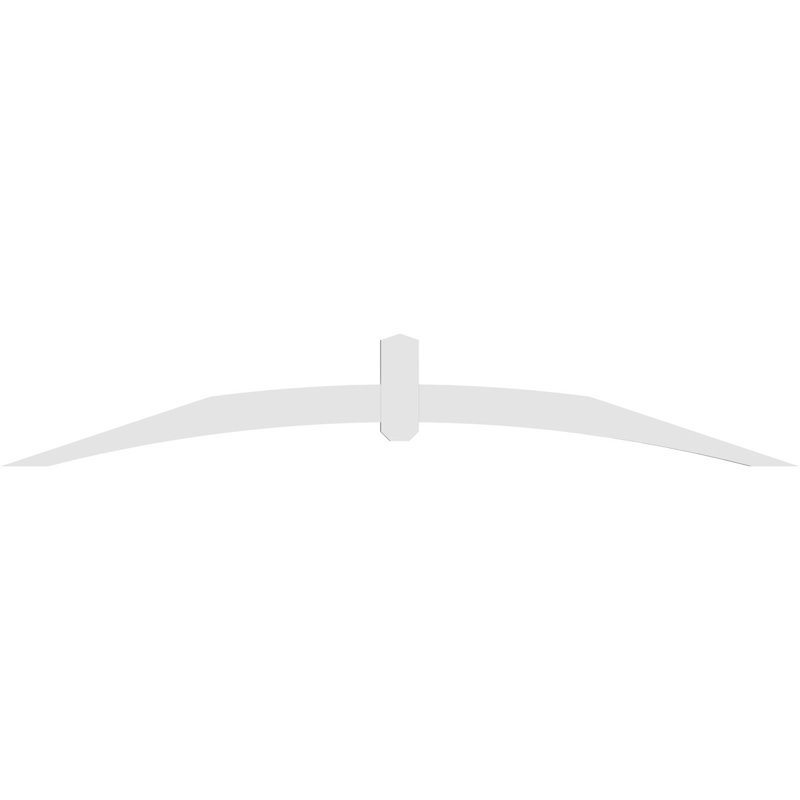 Support pour pignon en PVC Archdale, H 14 po x l 84 po (pas 4/12), P 2 po x F 4 po