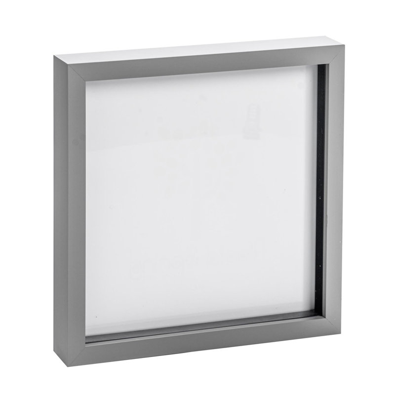 Nicola Spring - 3D Box Photo Frame, 22.5cm H x 22.5cm W x 3.5cm D, Black