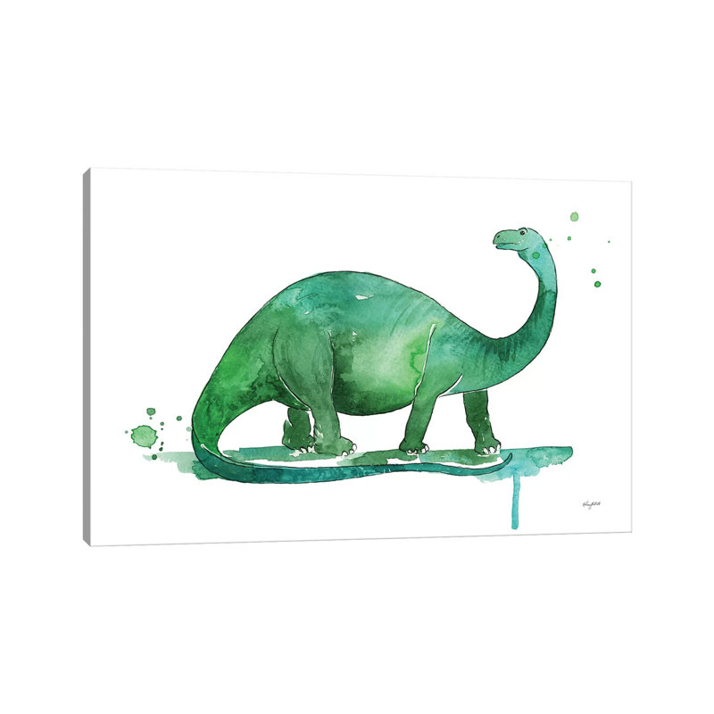 Brontosaurus by Kelsey McNatt - Painting on Canvas, Wrapped Canvas, 66.04 cm H x 45.72 cm W x 3.175 cm D