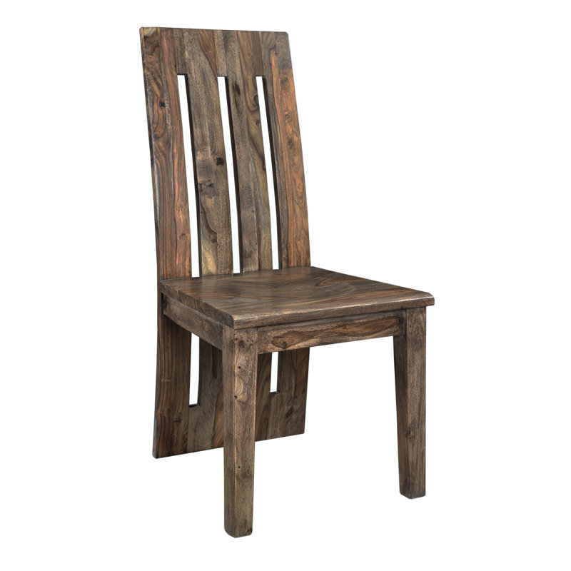 Chaise d'appoint en bois massif de 18,5 po Philipson, ensemble de 2 (ensemble de 2)