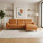 Canapé modulaire en cuir véritable Isbell-8032962
