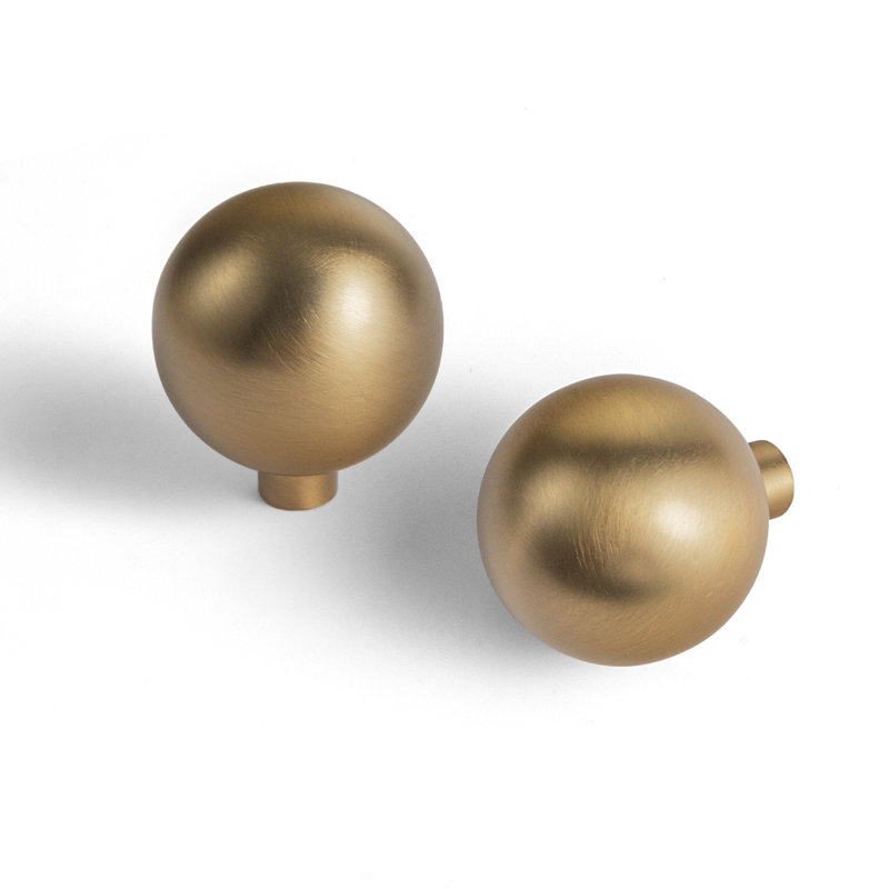 Poignée ronde, 1.1", 6, Bronze champagne