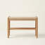 Solid Oak Assembled Shoe Bench with Shelf-863530544-1009195643