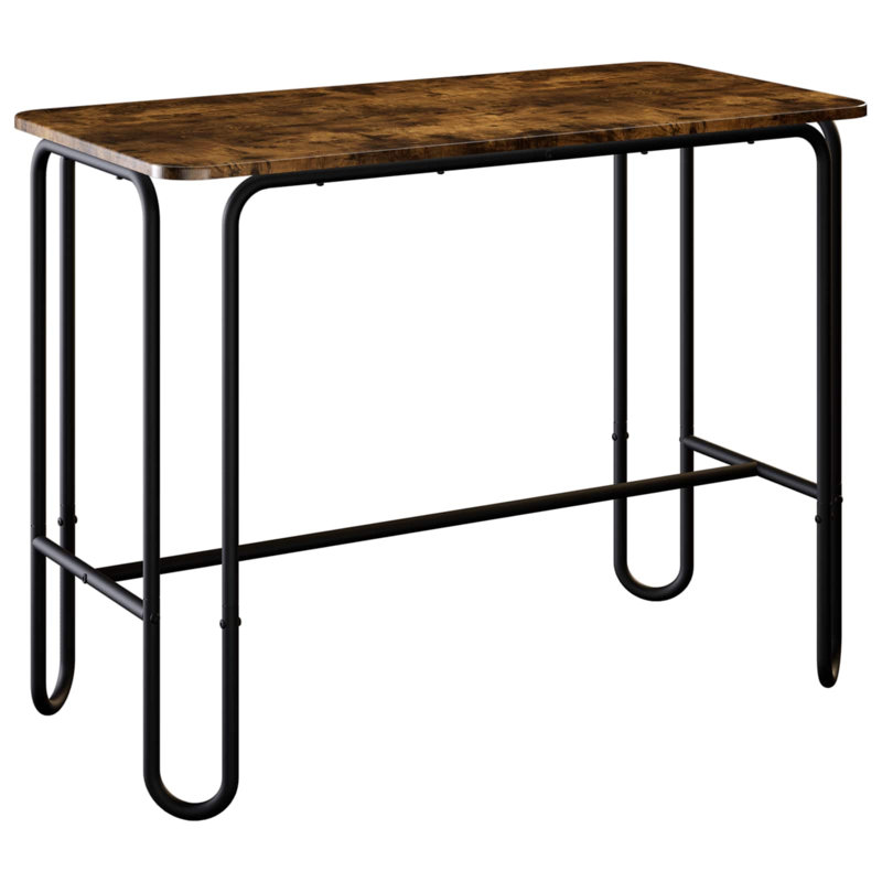 Dining Table, Black / Smoked Oak