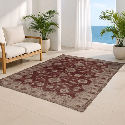 Overdyed Black Indoor and Outdoor Area Rug