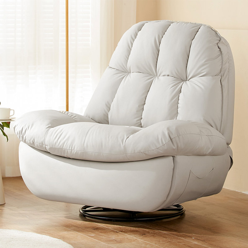 Fauteuil inclinable en similicuir Surianna, Beige