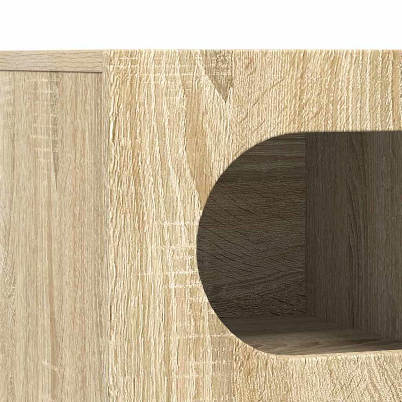 Unfinished TV Stand, Sonoma Oak, 40cm H x 60cm L x 35cm W