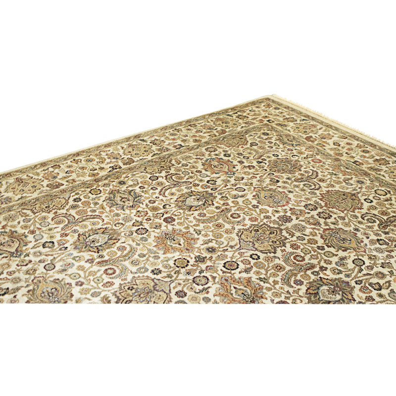 High-Quality Hand-Knotted Gold Area Rug