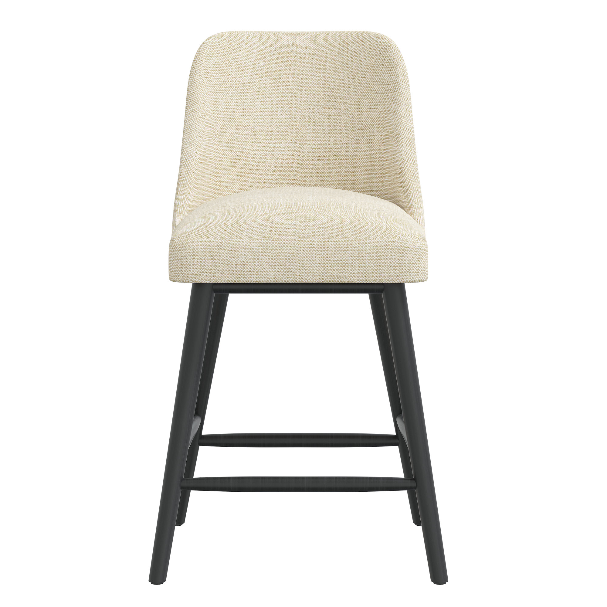 Gallie Counter & Bar Stool, Espresso, Counter Stool (27” Seat Height), Black Wood