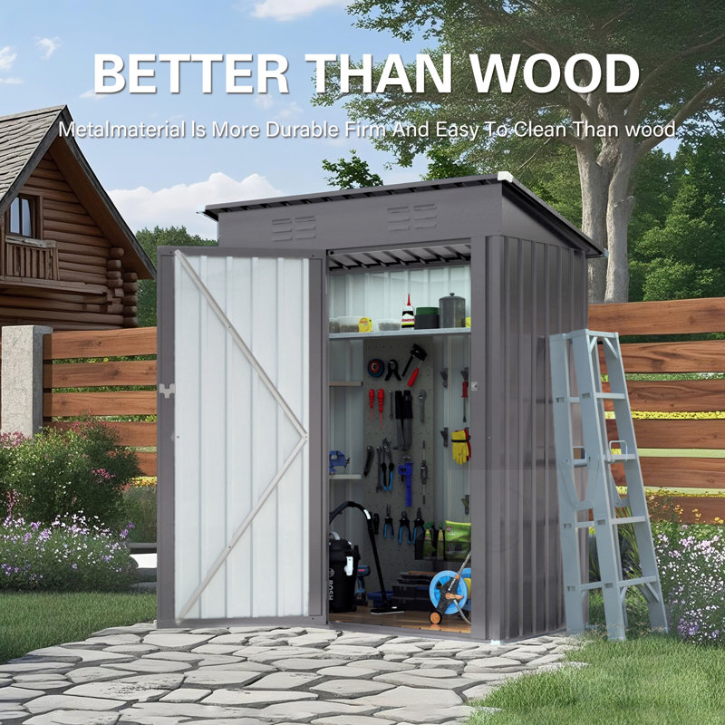 Outdoor Storage Cabinet with Lockable Door