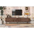 Mid Century TV Stand With 2 Drawers-323766658