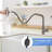 Modern Stainless Steel Kitchen Faucet With 360° Swivel & 3 Spray Modes, Grey