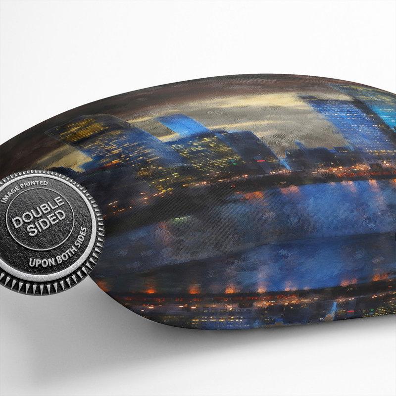 Downtown Chicago Skyline Scatter Cushion, 40cm H x 40cm W x 15cm D