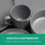 ROYALFORD 16 Piece Stoneware Dinnerware Set - Kitchen Dinner Set, Stoneware Tableware Crockery - Includes 4 Dinner Plates, 4 Dessert Plates, 4 Cereal Bowl and 4 Mugs-86798937