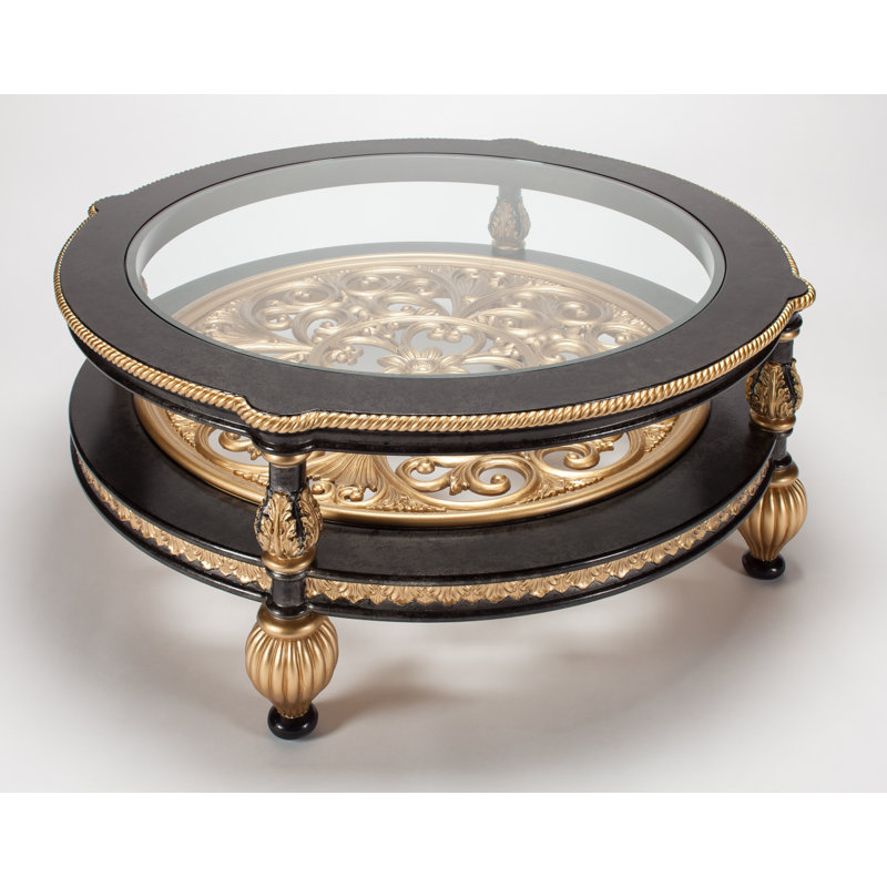 Coffee Table, Black/Gold