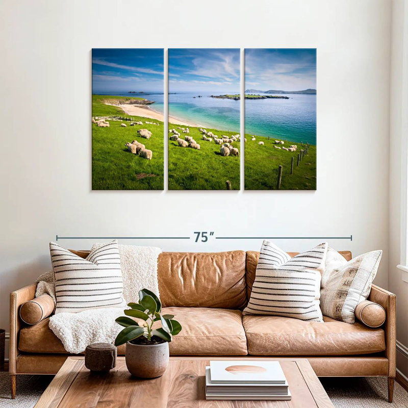 Brampt Sheep In Paradise, H 36 po x l 57 po