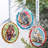 9'' Glass Hanging Figurine Ornament