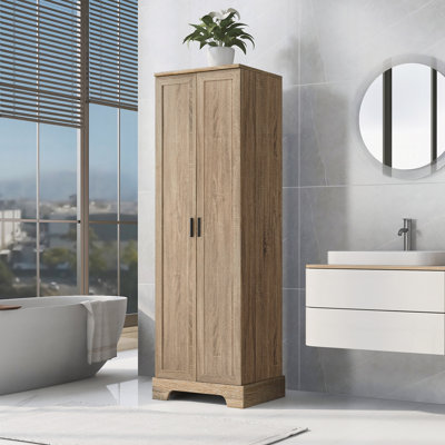 Armoire de rangement avec deux portes pour la salle de bain