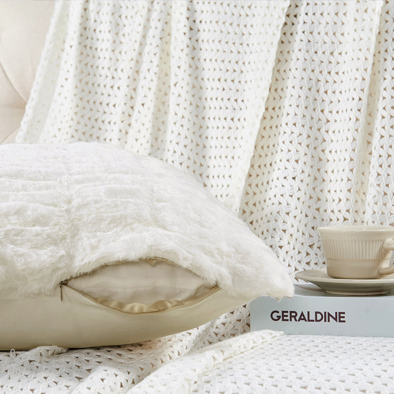 Square Euro Cushion Cover, Cloud Dancer