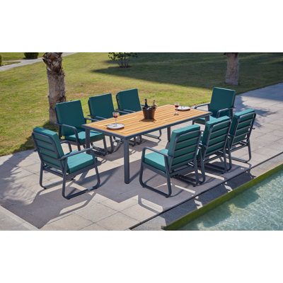 Clara 8 - Person Patio Dining Set with Rectangular Table
