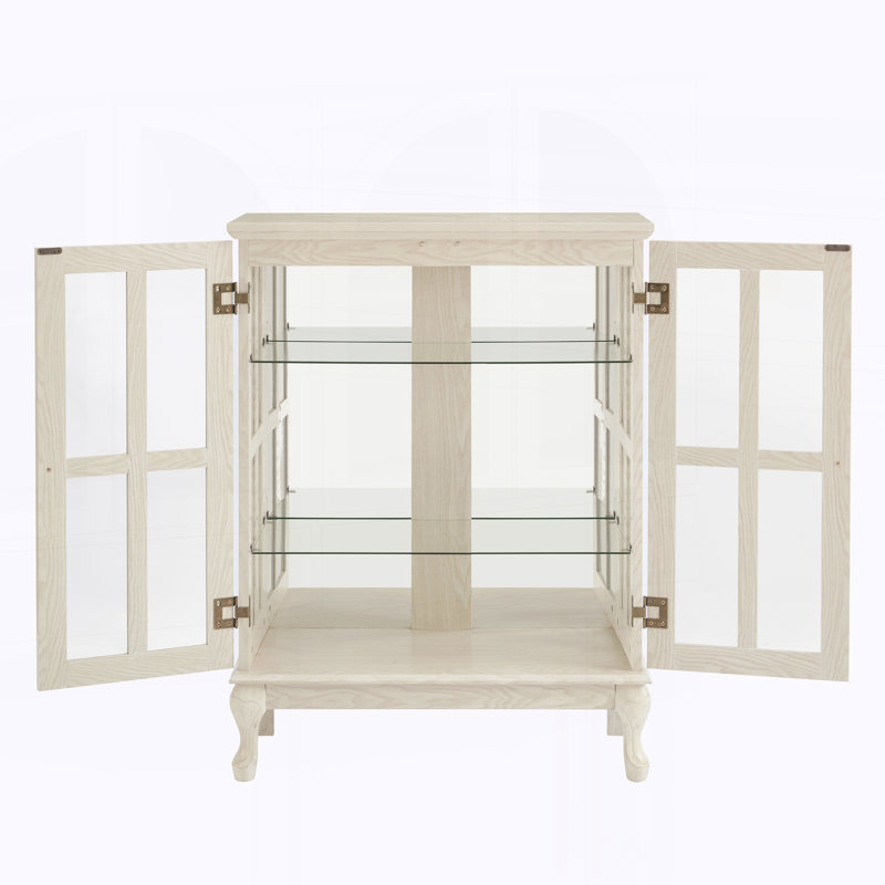 Armoire de rangement avec bande lumineuse RVB en couleur et 2 tablettes réglables, White