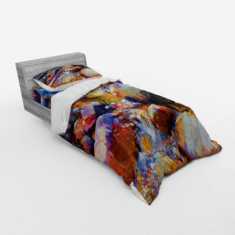 Rustic Polyester Duvet Cover, Twin Duvet Cover + 2 Additional Pieces