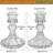 8 Pcs Set Include Taper Candle Holders And Stripe Candle Holders,Two Style