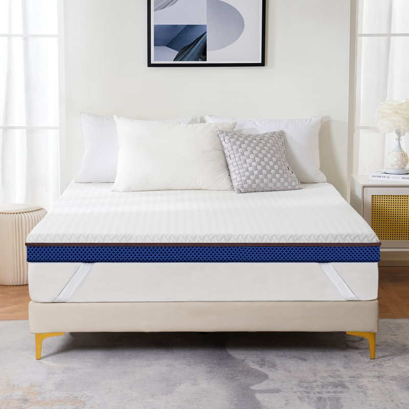 Surmatelas en mousse viscoélastique gélifiée 3 po, Double