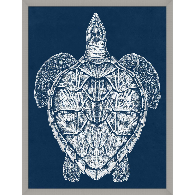 Sea Turtle With Silver Leaf 1 Wall Art & Signage