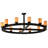 12 - Light Dimmable Wagon Wheel Chandelier