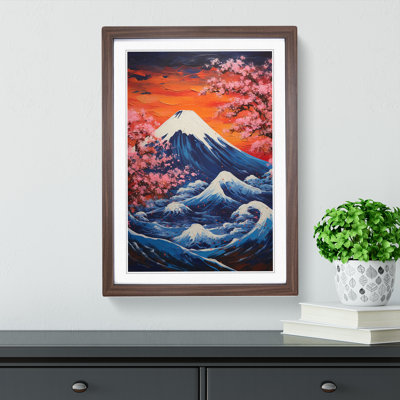 Mount Fuji Abstract - Framed Print