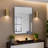 24x36 Inch Metal Frame Rectangular Wall-mounted Bathroom Mirror-1628669171