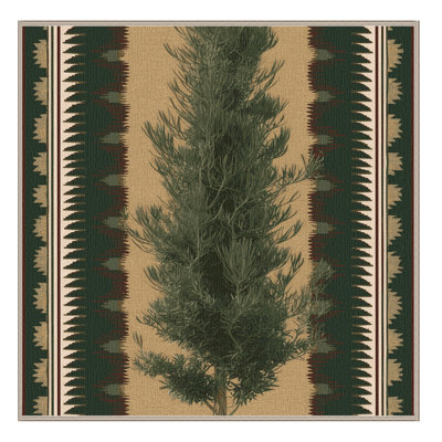  Tapis lavable en créosote Bush Southwestern