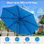 Parasol de marché 11 pi avec manivelle 11 pi